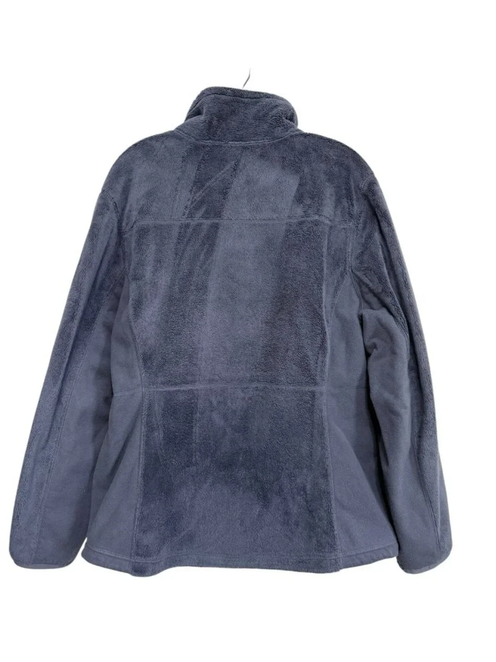 L.L. Bean Women's Full Zip Fleece Blue Sherpa Fleece Jacket Size Large Reg